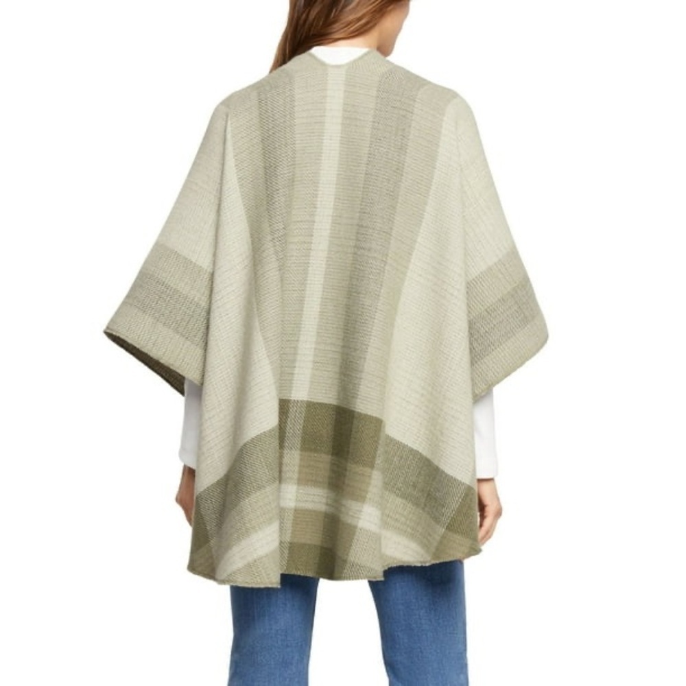 NWT Woolrich Reversible Wrap Green Plaid Lux Warmth One Size Gift Cozy Shawl - Picture 4 of 7